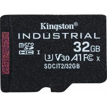 Paměťová karta Kingston Industrial 32GB microSDHC, paměťová karta