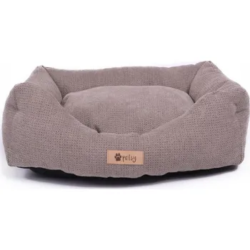 Pelíšek pro psa PETSY Pelíšek - PETSY, polyester + duté vlákno Rozměr: 100x80x24 cm, Barva: Naki