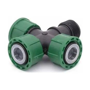 Fitinka IRRITEC PP holendrový kříž 1", M-F-F-F závit, PN 10