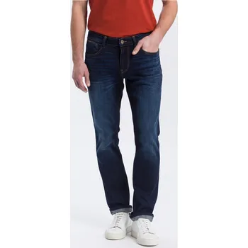 Pánské džíny Pánské rifle Cross Jeans Dylan E 195-110 Dark Blue Used Velikost: W38, Délka: L34
