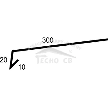 Okapový plech 330 měděný