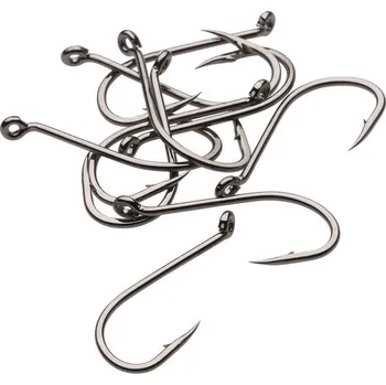 Kinetic Háčky Short Shank Single Hook Black Počet kusů: 10ks, Velikost háčku: #4