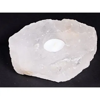 Svícen Magieprirody.cz Křišťál svícen 1.390 kg - svícen na svíčku přírodní #155