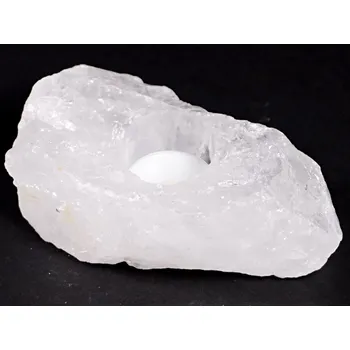 Svícen Magieprirody.cz Křišťál svícen 1.100 kg - svícen na svíčku přírodní #147