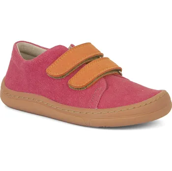 Dívčí obuv Barefoot plátěné boty VEGAN VELCRO - FUXIA, Froddo Velikost: 30