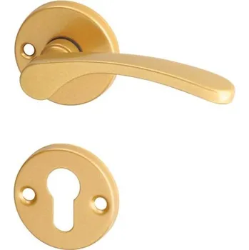 Dveřní kování ACT servis - Viola R Provedení: PZ (vložkový zámek), Povrch: Zlatá