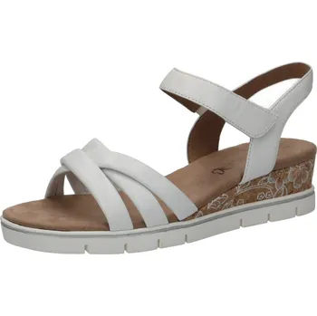 Dámské sandále Dámské kožené sandálky 9-9-28709-20-160 Caprice bílá Barva: white softnap., Velikost: 40