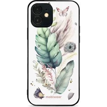 Pouzdro na mobilní telefon Lesklý kryt Mobiwear Glossy - Apple iPhone 12 Mini - G018G Jemné kvítí (Prémiové lesklé pouzdro, obal, kryt Mobiwear Glossy na mobil Apple iPhone 12 Mini - G018G Jemné kvítí, materiál Plast + TPU silikon - krytí po všech stranách, neošoupatelný potisk,)