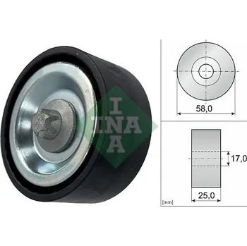 Auto-moto Vratná/vodicí kladka, klínový žebrový řemen Schaeffler INA 532 0669 10