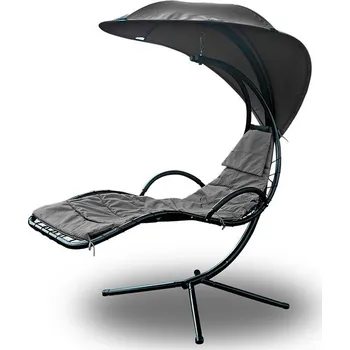 Zahradní lehátko Houpací lehátko Aston - grafitová