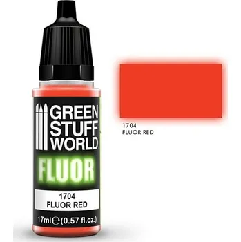 Speciální výtvarná barva Green Stuff World Fluor Paint Red 17ml