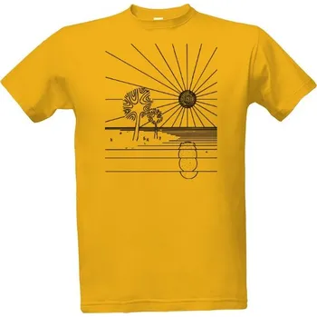 Pánská móda Tričko s potiskem Slunečný ostrov pánské