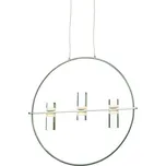 ACA Lighting závěsné svítidlo LED 12W chrom 3000K 1080lm D53XH173CM IONIAN JNEP12LED53CH