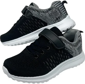 Dívčí tenisky Fashion Dívčí černé tenisky na suchý zip Barva: Černá, Velikost: 31