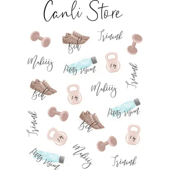 samolepka Samolepky Canli - Trénink s nápisy (A6)