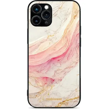 Telefonní příslušenství Lesklý kryt Mobiwear Glossy - Apple iPhone 11 Pro - G027G - Růžový a zlatavý mramor (Prémiové lesklé pouzdro, obal, kryt Mobiwear Glossy na mobil Apple iPhone 11 Pro - G027G - Růžový a zlatavý mramor, materiál Plast + TPU silikon - krytí po všech stranách