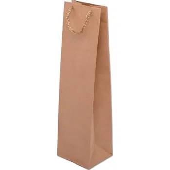 Obalový materiál Papírová EKO taška 110x90x400mm PP ucho hnědá 100 ks