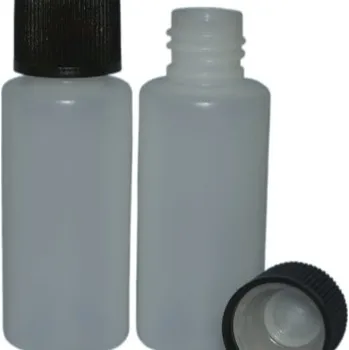 Lékovka 30 ml lahvička + uzávěr s dětskou pojistkou natur/černá