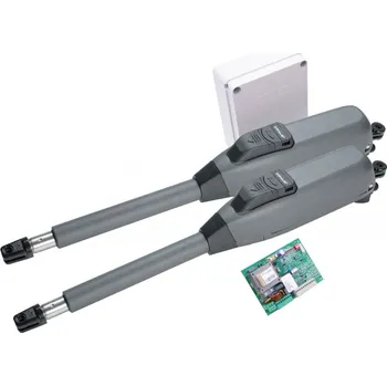 Pohon brány MINI KIT MISTRAL T 400 sada pohonů, křídlo do 4 m - sestava s pohony křídlové brány do průjezdu 4 m - 2 x pohon pro křídlovou bránu, řídící jednotka s přijímačem