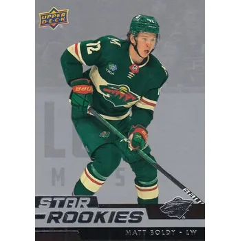 Sběratelská karetní hra insert RC karta MATT BOLDY 22-23 Star Rookies Box Set číslo 3