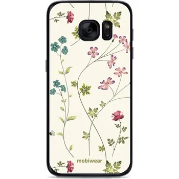 Pouzdro na mobilní telefon Lesklý kryt Mobiwear Glossy - Samsung Galaxy S7 - G035G - Tenké rostlinky s květy (Prémiové lesklé pouzdro, obal, kryt Mobiwear Glossy na mobil Samsung Galaxy S7 - G035G - Tenké rostlinky s květy, materiál Plast + TPU silikon - krytí po všech stranách,)