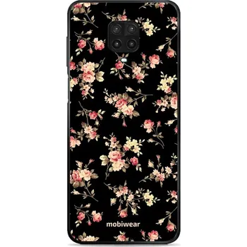 Telefonní příslušenství Lesklý kryt Mobiwear Glossy - Xiaomi Redmi Note 9 Pro - G039G - Květy na černé (Prémiové lesklé pouzdro, obal, kryt Mobiwear Glossy na mobil Xiaomi Redmi Note 9 Pro - G039G - Květy na černé, materiál Plast + TPU silikon - krytí po všech stranách,)