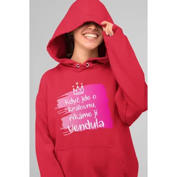 Dámská mikina Dámská mikina Vendula Barva: Červená, Velikost: M