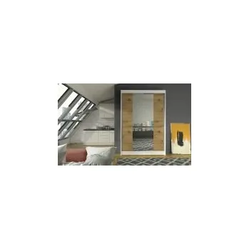 Šatní skříň FALCO Skříň Lino II bílá/artisan