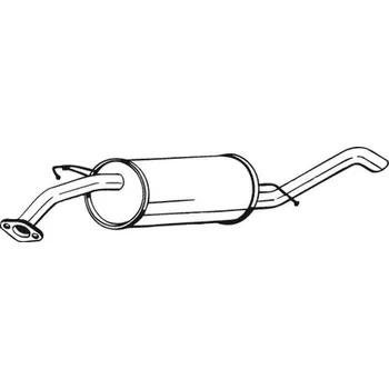 Výfukový systém Zadní tlumič výfuku BOSAL 141-217