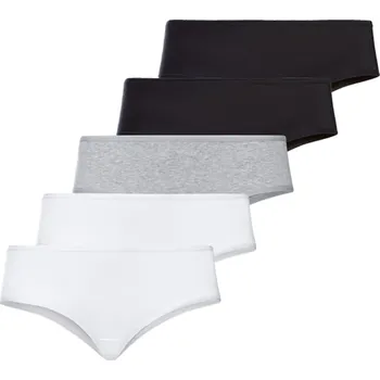 Kalhotky esmara® Dámské kalhotky XXL, 5 kusů (XXL(52/54), černá/šedá/bílá)