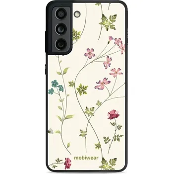 Pouzdro na mobilní telefon Lesklý kryt Mobiwear Glossy - Samsung Galaxy S21 FE - G035G - Tenké rostlinky s květy (Prémiové lesklé pouzdro, obal, kryt Mobiwear Glossy na mobil Samsung Galaxy S21 FE - G035G - Tenké rostlinky s květy, materiál Plast + TPU silikon - krytí po všech)