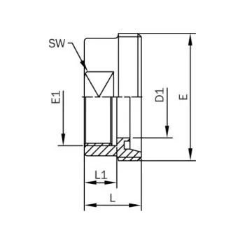 Vodovodní potrubí Závitové hrdlo k našroubování-leštěné-1.4301: DN 10/BSP G 3/8"