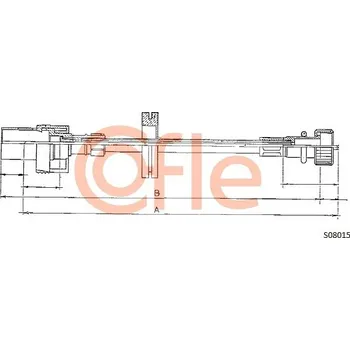Náhon tachometru Hřídel tachometru, , 6159444, COFLE, S08015