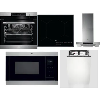 Set domácích spotřebičů AEG BSK792380M + AEG Mastery SenseFry IAE64431FB + AEG Mastery DBB5660HM + AEG Mastery MSB2547D-M + AEG Mastery GlassCare FSE73407P