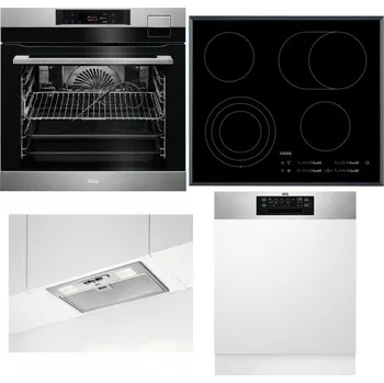 Set domácích spotřebičů AEG BSK792380M + AEG Mastery DirectTouch HK654070FB + AEG DGB3523S + AEG FEE72706PM