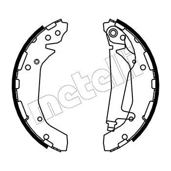 Auto-moto Sada brzdových čelistí, , 5096247AA, METELLI, 53-0032