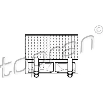 Výměník tepla, vnitřní vytápění, , 1806002, 1806116, 52454989, 52488847, TOPRAN, 202 698