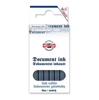 Náplň do psacích potřeb Koh-i-noor Koh-i-noor, dokumentní inkoust do plnicích per, bombičky Barva: Modrá