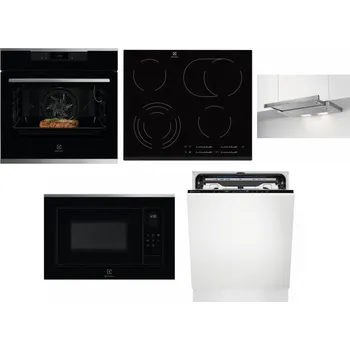 Set domácích spotřebičů ELECTROLUX KOEBP39X + ELECTROLUX EHF6547FXK + ELECTROLUX LFP326S + ELECTROLUX LMS4253TMX + ELECTROLUX EEM69410L