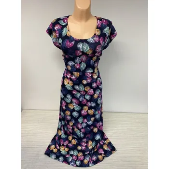 Dámské šaty Letní šaty, Barva Modrá, Velikost XXXL 54, Materiál 96% Viskoza 4% Lycra