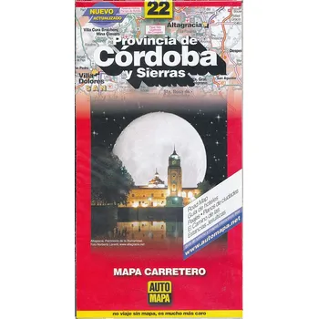 Zagier & Urruty mapa Cordoba provincia 1:1 mil./1:375 t.