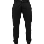 Washed Cargo Twill Jogging Pants - black 38