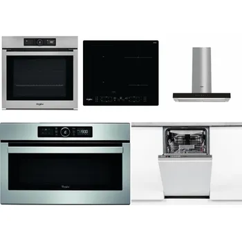 Set domácích spotřebičů WHIRLPOOL AKZ9 9480 IX + WHIRLPOOL WL B8160 NE + WHIRLPOOL WHBS 62F LT K + WHIRLPOOL ABSOLUTE AMW 730 IX + WHIRLPOOL WSIO 3O34 PFE X