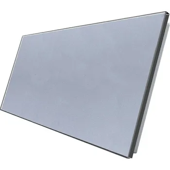 vypínač WELAIK dvojnásobný skleněný panel 0+0 - šedý