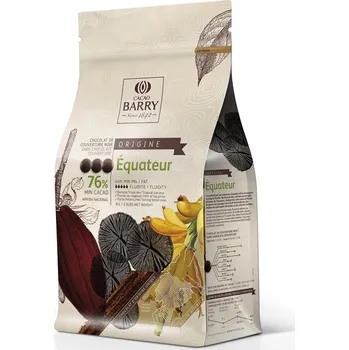 Čokoláda Cacao Barry EQUATEUR (Ekvádor) Single Origin hořká čokoláda (76%) 1 kg - Barry Callebaut