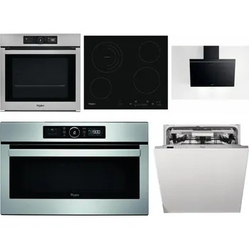 Set domácích spotřebičů WHIRLPOOL AKZ9 9480 IX + WHIRLPOOL AKT 8900 BA + WHIRLPOOL AKR 62F LT K + WHIRLPOOL ABSOLUTE AMW 730 IX + WHIRLPOOL WIO 3O540 PELG
