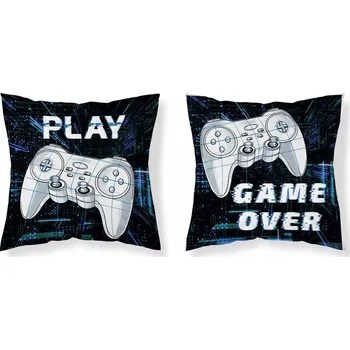 Polštář DETEXPOL Povlak na polštářek Game Over micro 40/40