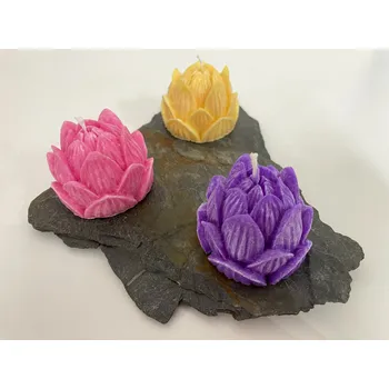 Svíčka Lotosový květ, Barva: Oranžová