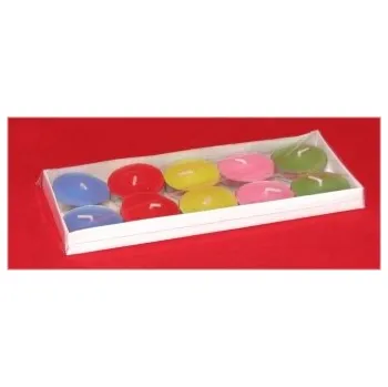 Svíčka Čajové svíčky do aromalamp 10ks mix barev