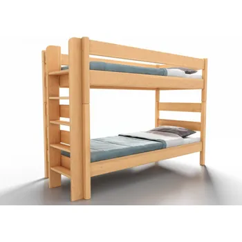 Postel Nábytek Rovder Patrová postel Junior 3, Rovder Výběr moření: Modrá, Rozměr postele: 90x200, Druh dřeva: Bukový masiv